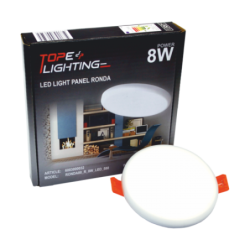 Įmontuojama LED panelė RONDA 8W, apvali, IP65, 3000K (Šiltai balta)