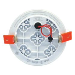 Įmontuojama LED panelė RONDA 10W, apvali, IP65, 3000K (Šiltai balta)