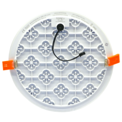 Įmontuojama LED panelė RONDA 28W, apvali, IP65, 3000K (Šiltai balta)