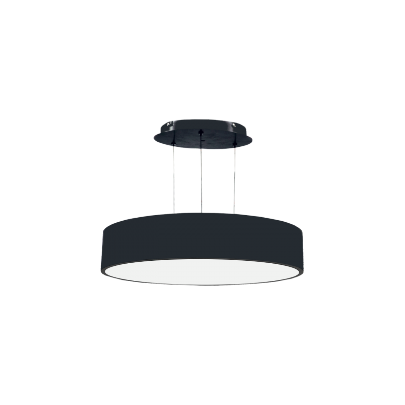 Pakabinamas / paviršinis LED šviestuvas MORA 40W, Ø500mm, Juodas, CCT (3000-6500K)