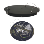 Pakabinamas / paviršinis LED šviestuvas MORA 60W, Ø600mm, Juodas, CCT (3000-6500K)