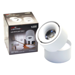 Kryptinis LED šviestuvas OSLO 10W, Baltas, 4000K (Neutrali balta)