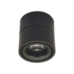 Kryptinis LED šviestuvas OSLO 10W, Juodas, 4000K (Neutrali balta)