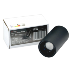 Akcentinis LED šviestuvas TULSA 10W, Juodas, 3000K (Šiltai balta)