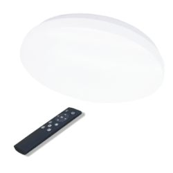 Lubinis LED šviestuvas SOPOT 36W (2x18W), apvalus, CCT, su nuotolinio valdymo pultu