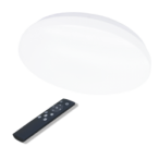 Lubinis LED šviestuvas SOPOT 36W (2x18W), apvalus, CCT, su nuotolinio valdymo pultu