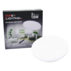 Lubinis LED šviestuvas SOPOT 36W (2x18W), apvalus, CCT, su nuotolinio valdymo pultu