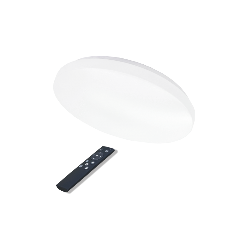 Lubinis LED šviestuvas SOPOT 48W (2x24W), apvalus, CCT, su nuotolinio valdymo pultu