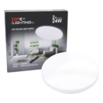 Lubinis LED šviestuvas SOPOT 48W (2x24W), apvalus, CCT, su nuotolinio valdymo pultu