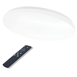 Lubinis LED šviestuvas SOPOT 72W (2x36W), apvalus, CCT, su nuotolinio valdymo pultu