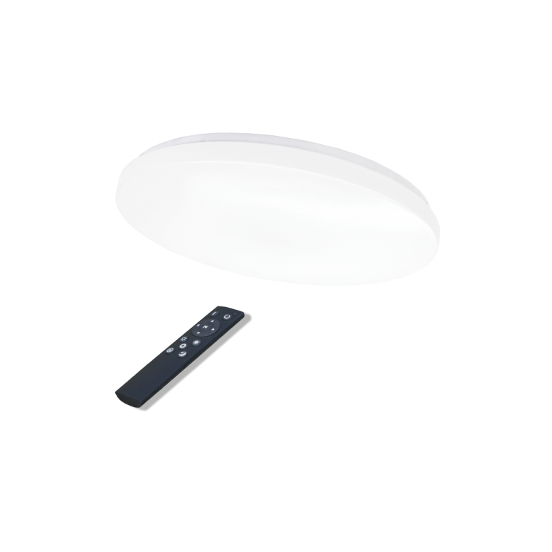 Lubinis LED šviestuvas SOPOT 72W (2x36W), apvalus, CCT, su nuotolinio valdymo pultu