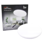 Lubinis LED šviestuvas SOPOT 72W (2x36W), apvalus, CCT, su nuotolinio valdymo pultu