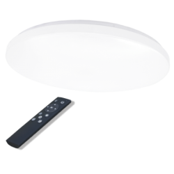 Lubinis LED šviestuvas SOPOT 96W (2x48W), apvalus, CCT, su nuotolinio valdymo pultu