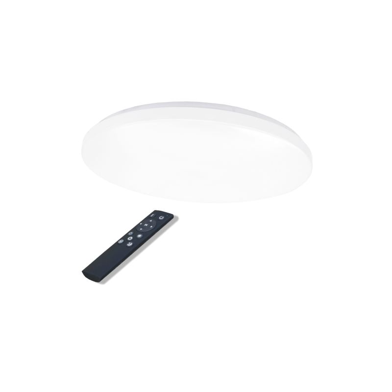 Lubinis LED šviestuvas SOPOT 96W (2x48W), apvalus, CCT, su nuotolinio valdymo pultu