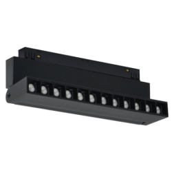 Magnetinis 12W LED šviestuvas, akcentinis pakreipiamas TAMPA CCT, Smart (Tuya), Juodas 48V