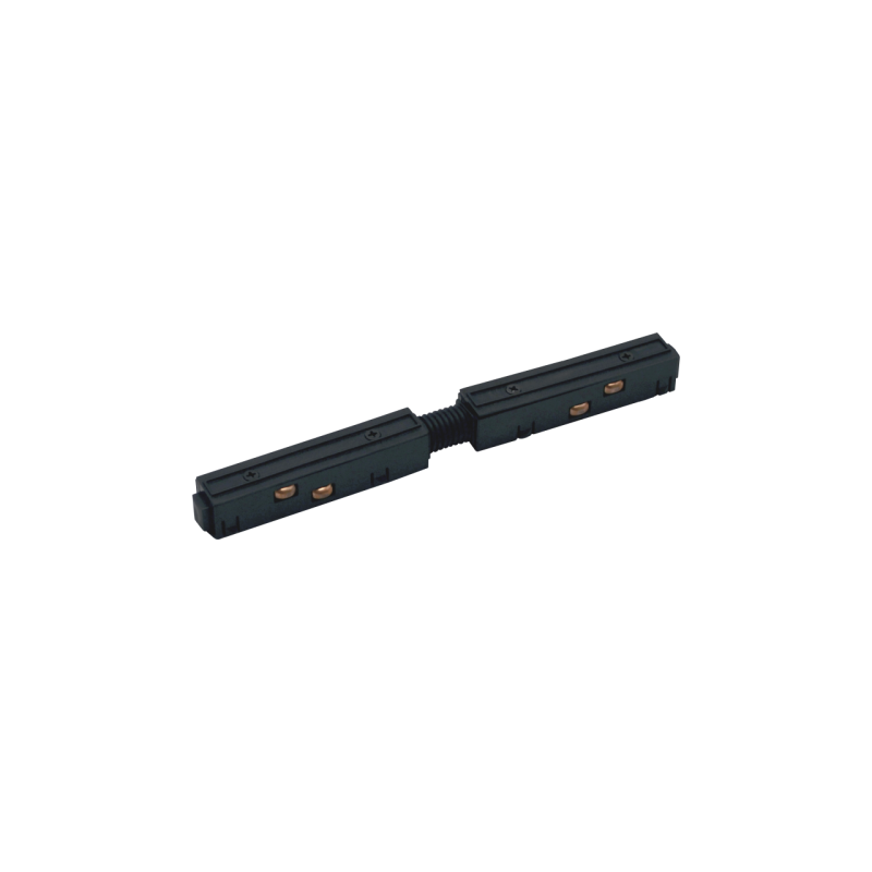 Magnetinės sistemos TAMPA tiesi elektrinė jungtis, juoda, 167×16×18 mm