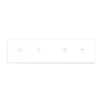 Metalinė sujungimo plokštelė paviršiniam magnetinės sistemos TAMPA bėgeliui, balta, 80×22×2 mm