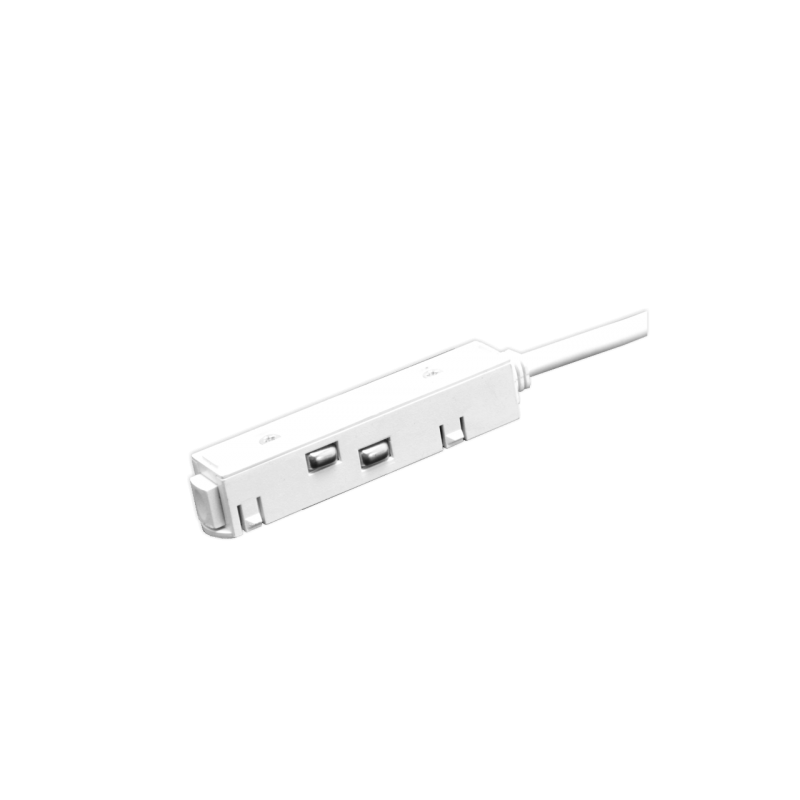 Magnetinės sistemos TAMPA elektrinė jungtis išoriniam maitinimo šaltiniui (įvadas), balta, 535×16×18 mm