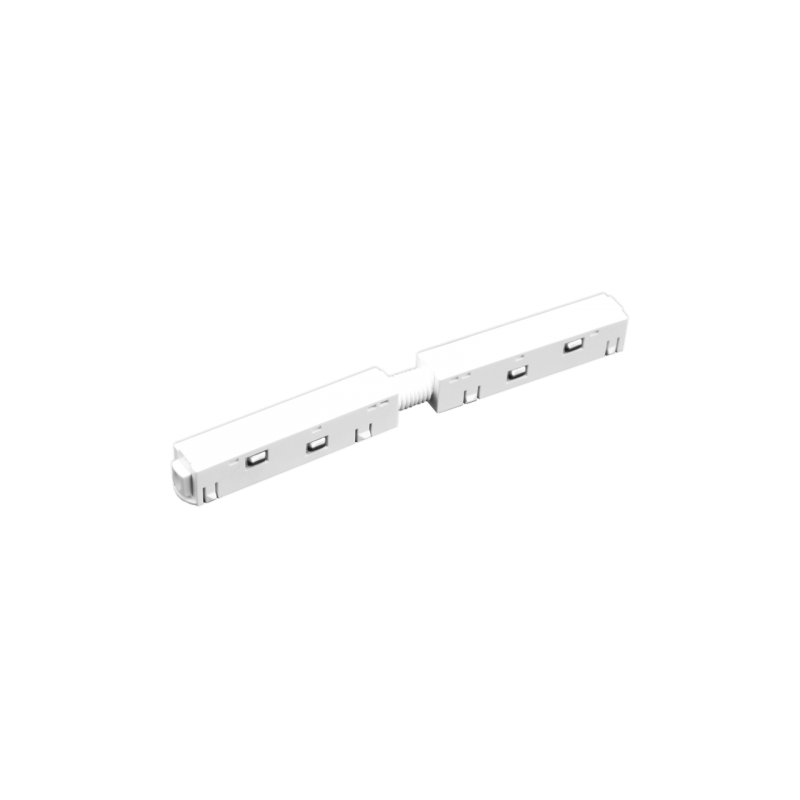 Magnetinės sistemos TAMPA tiesi elektrinė jungtis, balta, 167×16×18 mm