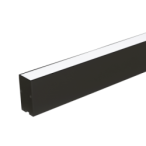 Pakabinamas linijinis LED šviestuvas 54W 4000K LOTA80, juodas, 1705 mm