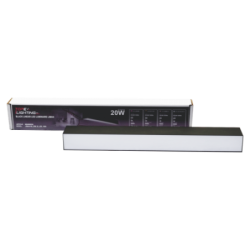 Pakabinamas linijinis LED šviestuvas 20W 4000K LIMAN80, juodas, 550 mm