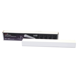 Pakabinamas linijinis LED šviestuvas 20W (91/W) 4000K LIMAN80, baltas, 550 mm