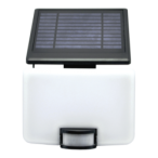 LED lauko prožektorius su saulės baterija ir PIR davikliu VISTA 10W 4000K, IP54, juodas