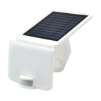 LED lauko prožektorius su saulės baterija ir PIR davikliu VISTA 10W 4000K, IP54, baltas