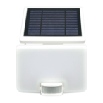 LED lauko prožektorius su saulės baterija ir PIR davikliu VISTA 10W 4000K, IP54, baltas