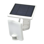 LED lauko prožektorius su saulės baterija ir PIR davikliu VISTA 10W 4000K, IP54, baltas