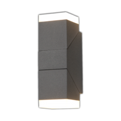 LED sieninis lauko šviestuvas SOMA 2×6W 3000K, IP65 IK08