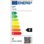Pastatomas lauko šviestuvas 7W Rio 50cm Juoda