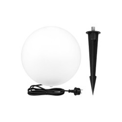 Dekoratyvinis lauko šviestuvas Rutulio formos E27 35cm BALTA