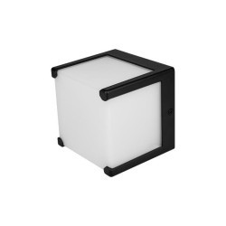 Sieninis lauko šviestuvas Cube-1 GX53 Juoda