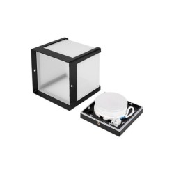 Sieninis lauko šviestuvas Cube-1 GX53 Juoda