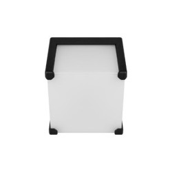 Sieninis lauko šviestuvas Cube-1 GX53 Juoda