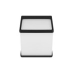 Sieninis lauko šviestuvas Cube-2 GX53 Juoda