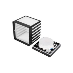 Sieninis lauko šviestuvas Cube-3 GX53 Juoda