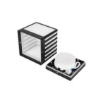 Sieninis lauko šviestuvas Cube-3 GX53 Juoda