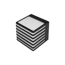 Sieninis lauko šviestuvas Cube-3 GX53 Juoda