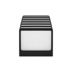 Sieninis lauko šviestuvas Cube-3 GX53 Juoda