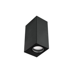 Sieninis lauko šviestuvas Lida PC LED GU10 duo Juoda