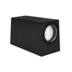 Sieninis lauko šviestuvas Lida PC LED GU10 duo Juoda