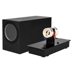 Sieninis lauko šviestuvas Lida PC LED GU10 duo Juoda