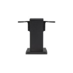 Pastatomas lauko šviestuvas 230V Ontario 20cm Dviejų lizdų JUODA