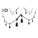 Girlianda LED 20m 20x E27 lemputė 1W