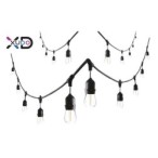 Girlianda LED 20m 20x E27 lemputė 1W