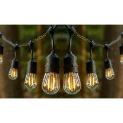 Girlianda LED 20m 20x E27 lemputė 1W