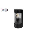 Sieninis šviestuvas (XD-QA101B) E27 LED IP44 PC JUODA PIR judesio daviklis