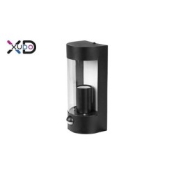Sieninis šviestuvas (XD-QA101B) E27 LED IP44 PC JUODA PIR judesio daviklis